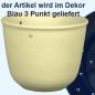 Preview: Blumenampel blau 3 Punkt