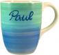Preview: Cappuccinotasse mit Schrift (1 Zeile) Aqua