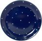 Preview: Dessertteller 19 mit Schrift (2 Zeilen) blau 3 Punkt