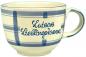 Preview: Jumbotasse mit Schrift (2 Zeilen) karo