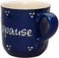 Preview: Coffee mug with font (2 line) blue 3 point