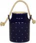 Preview: Milchkanne H 13 cm blau 3 Punkt