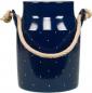 Preview: Milchkanne H 18 cm blau 3 Punkt