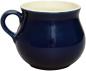 Preview: Mollytasse mit Schrift (2 Zeilen) glänzend blau