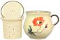 Preview: Mollytasse mit Sieb und Deckel Mohn
