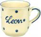 Preview: Namensbecher mit Schrift (1 Zeile) Elli blau