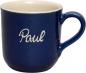Preview: Namensbecher mit Schrift (1 Zeile) glänzend blau