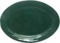 Preview: Platte 29 oval grün Sprenkel
