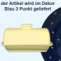 Preview: Rollenbutterdose blau 3 Punkt