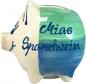 Preview: Sparschwein mittel mit Schrift (2 Zeilen)
