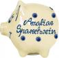 Preview: Sparschwein mittel mit Schrift (2 Zeilen)