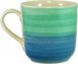 Preview: Kaffeebecher mit Schrift (2 Zeilen) Aqua
