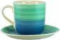 Preview: Kaffeebecher mit Schrift (2 Zeilen) Aqua
