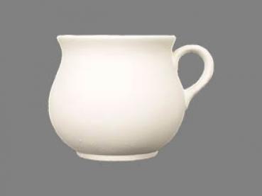 Mollytasse mit Schrift (2 Zeilen) blau Nadelstreifen