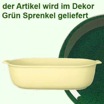 Auflaufform 30 grün Sprenkel