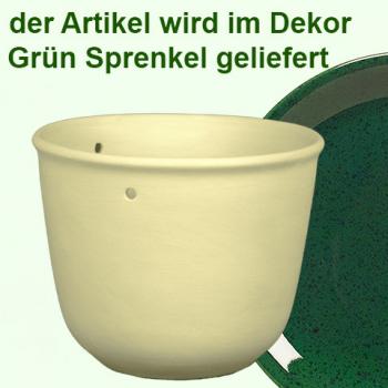 Blumenampel grün Sprenkel