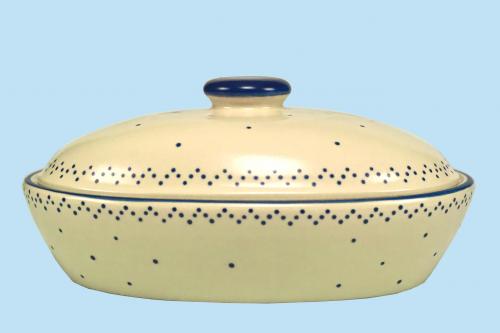 Brottopf klein mit Schrift (1 Zeile) matt hell 1 Punkt