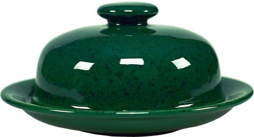 Camembertdose grün Sprenkel