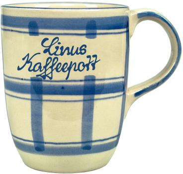Cappuccino mit Schrift (2 Zeilen)