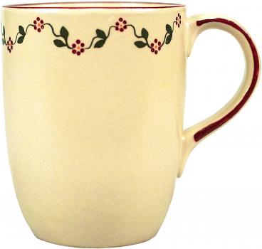 Cappuccinotasse Vergissmeinnicht bordeaux