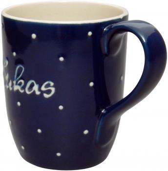 Cappuccino mit Schrift (2 Zeilen)