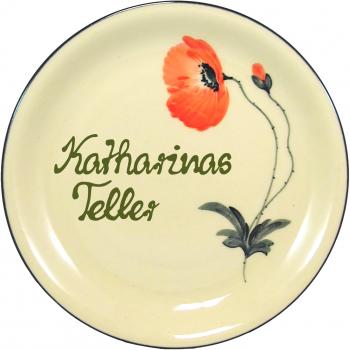Dessertteller 19 mit Schrift (2 Zeilen)