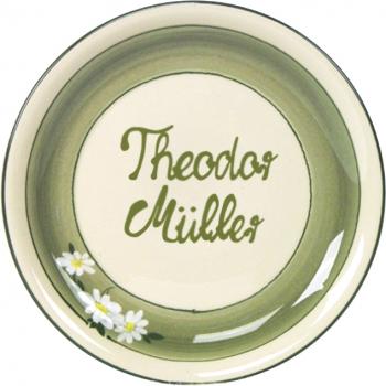 Dessertteller 19 mit Schrift (2 Zeilen)