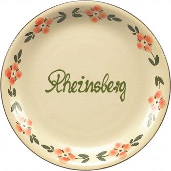 Dessertteller 19 mit Schrift (1 Zeile) Wilde Rose