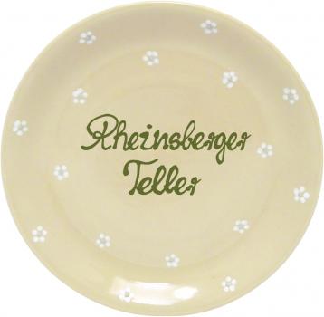 Dessert Plate 19 mit Schrift (2 Zeilen) Gänseblümchen