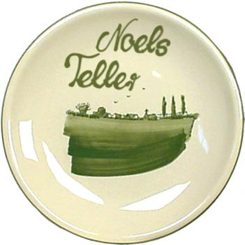 Dessertteller 19 mit Schrift (2 Zeilen)