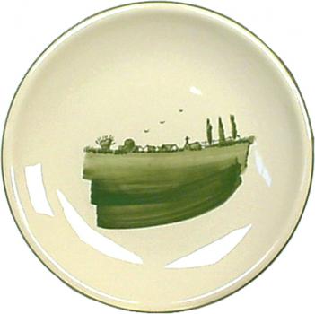 Dessertteller 19 mit Schrift (2 Zeilen) Landart
