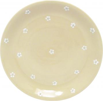 Dessert Plate 19 mit Schrift (2 Zeilen) Gänseblümchen