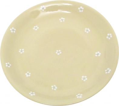 Dessert Plate 19 mit Schrift (2 Zeilen) Gänseblümchen