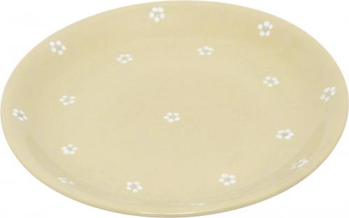 Dessert Plate 19 mit Schrift (2 Zeilen) Gänseblümchen