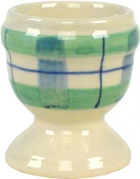 Eierbecher karo grün-blau