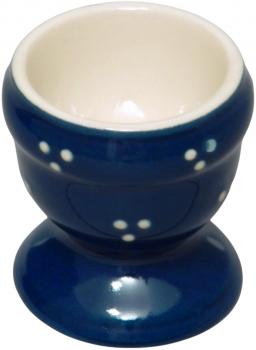 Eierbecher blau 3 Punkt