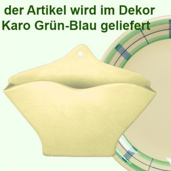 Kaffeefilterhalter karo grün-blau