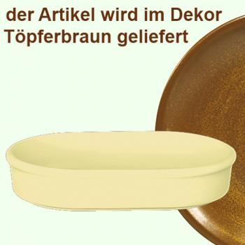 Fischbüchse oval braun