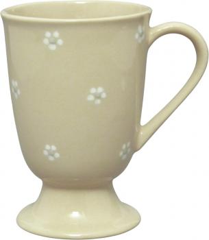 Fußtasse glänzend weiß - 2.Wahl