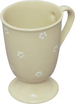 Fußtasse glänzend weiß - 2.Wahl