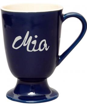 Fußtasse mit Schrift