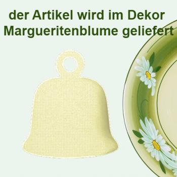 Glocke groß Dekor Margueritenblume