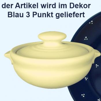 Gurkentopf blau 3 Punkt