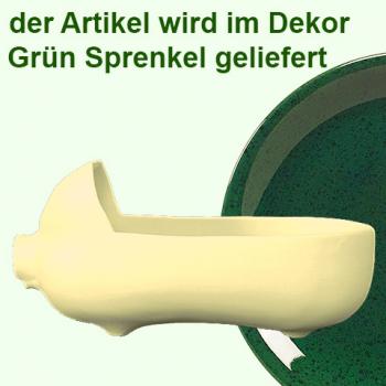 Hackepeterschwein groß grün Sprenkel