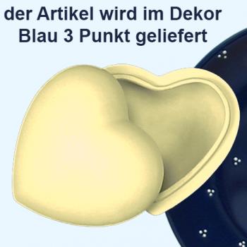 Herzdose blau 3 Punkt