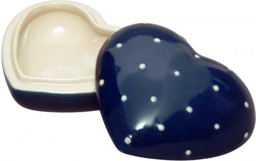 Herzdose blau 3 Punkt