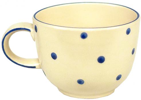 Jumbotasse mit Schrift (2 Zeilen) Elli-blau