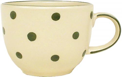 Jumbotasse mit Schrift (2 Zeilen) Elli grün