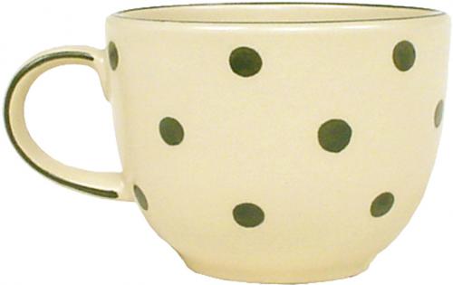 Jumbotasse mit Schrift (2 Zeilen) Elli grün