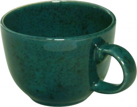 Jumbotasse grün Sprenkel